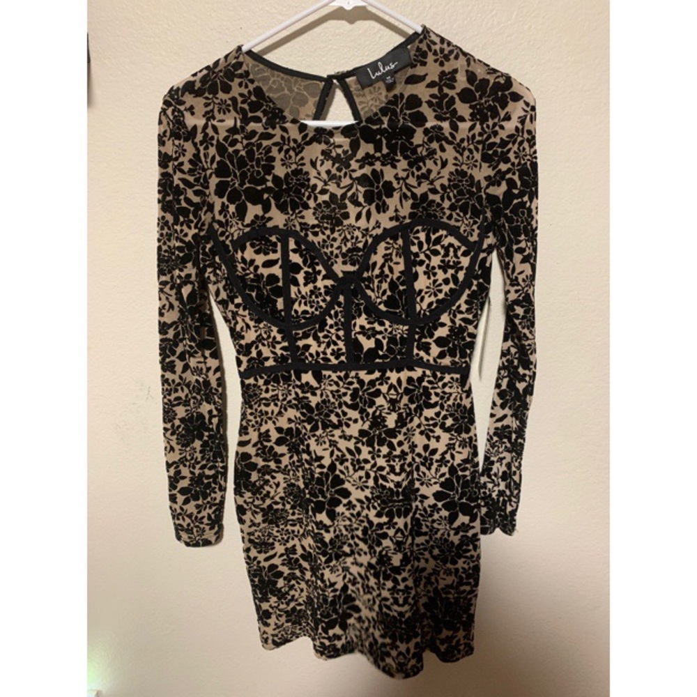 Black floral dress